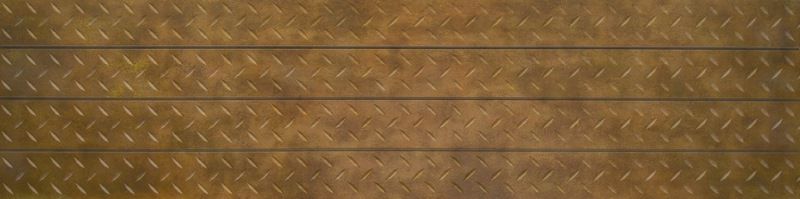 Rust Diamond Plate Textured Slatwall Panel